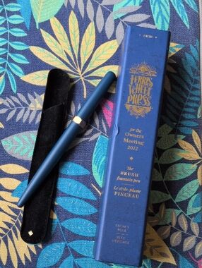 NEW Ferris Wheel Press Legacy Blue Brush Fountain Pen